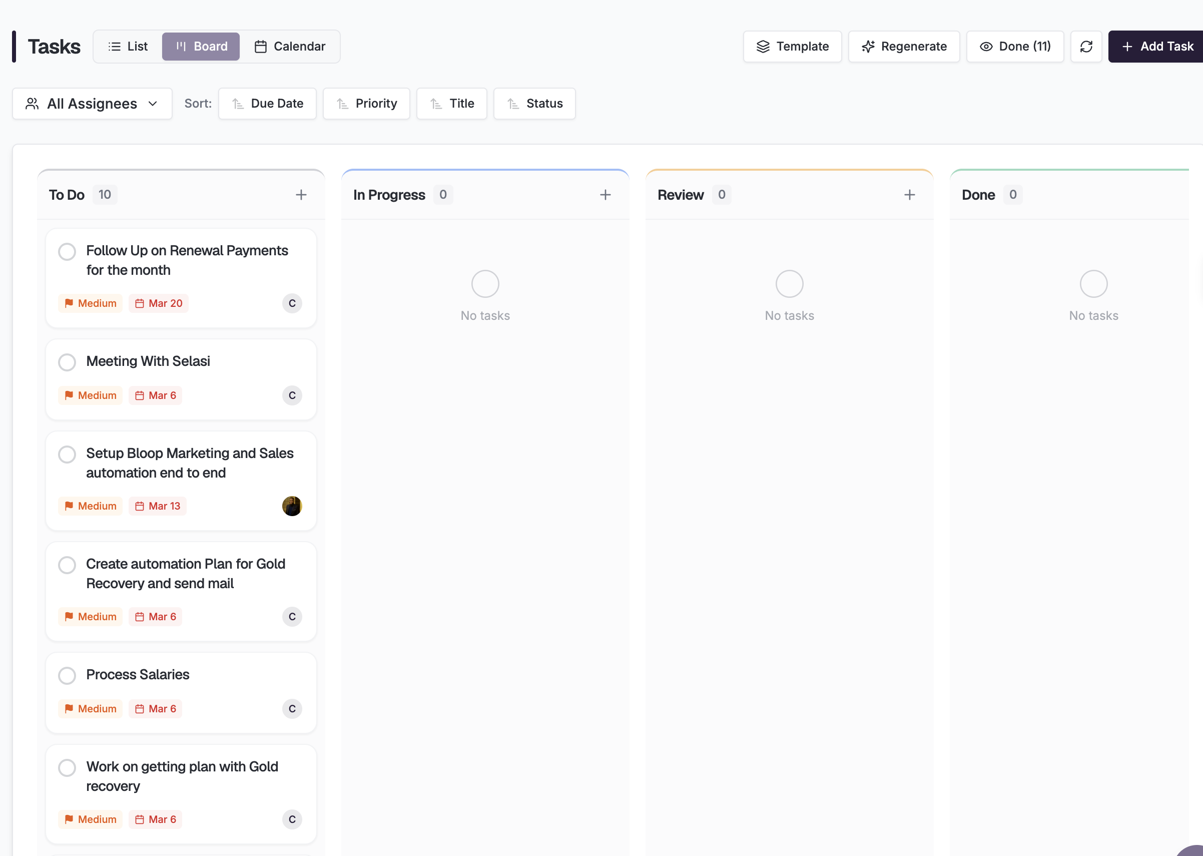 Stride Tasks